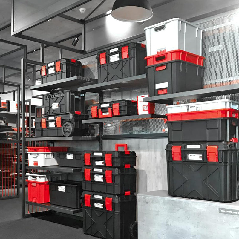 Kistenberg Werkzeugkiste Werkzeugkoffer Werkzeugkasten Werkstattkiste Toolbox Organizer im Deckel mi