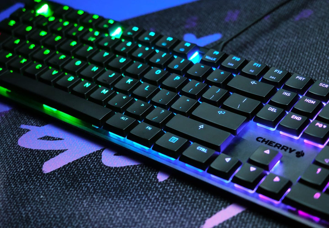 CHERRY MX 10.0N RGB, Internationales Layout, QWERTY Tastatur, kabelgebundene Tastatur, mechanische G