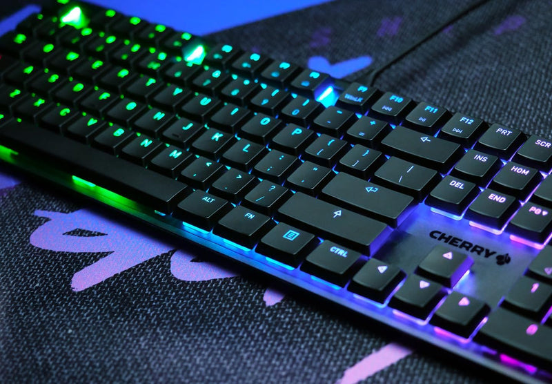 CHERRY MX 10.0N RGB, Internationales Layout, QWERTY Tastatur, kabelgebundene Tastatur, mechanische G
