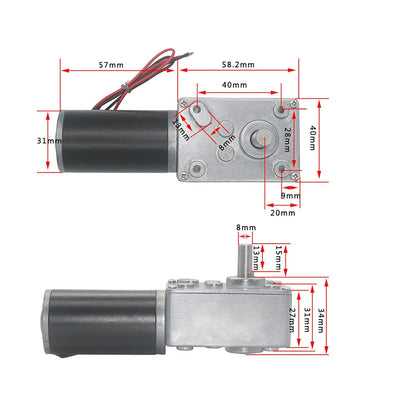 Schneckengetriebemotor, hohe Torsionsgeschwindigkeit Reduzieren Sie den elektrischen Getriebemotor u