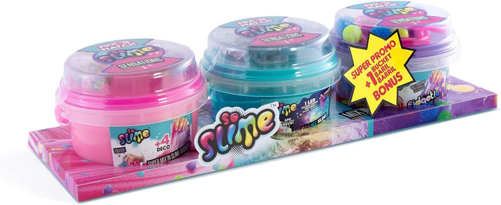 Canal Toys - So Slime - 2 Eimer + 1 Bonus Slime Mix in Pack - Slime Mix in Pack 3 Buckets - SSC220