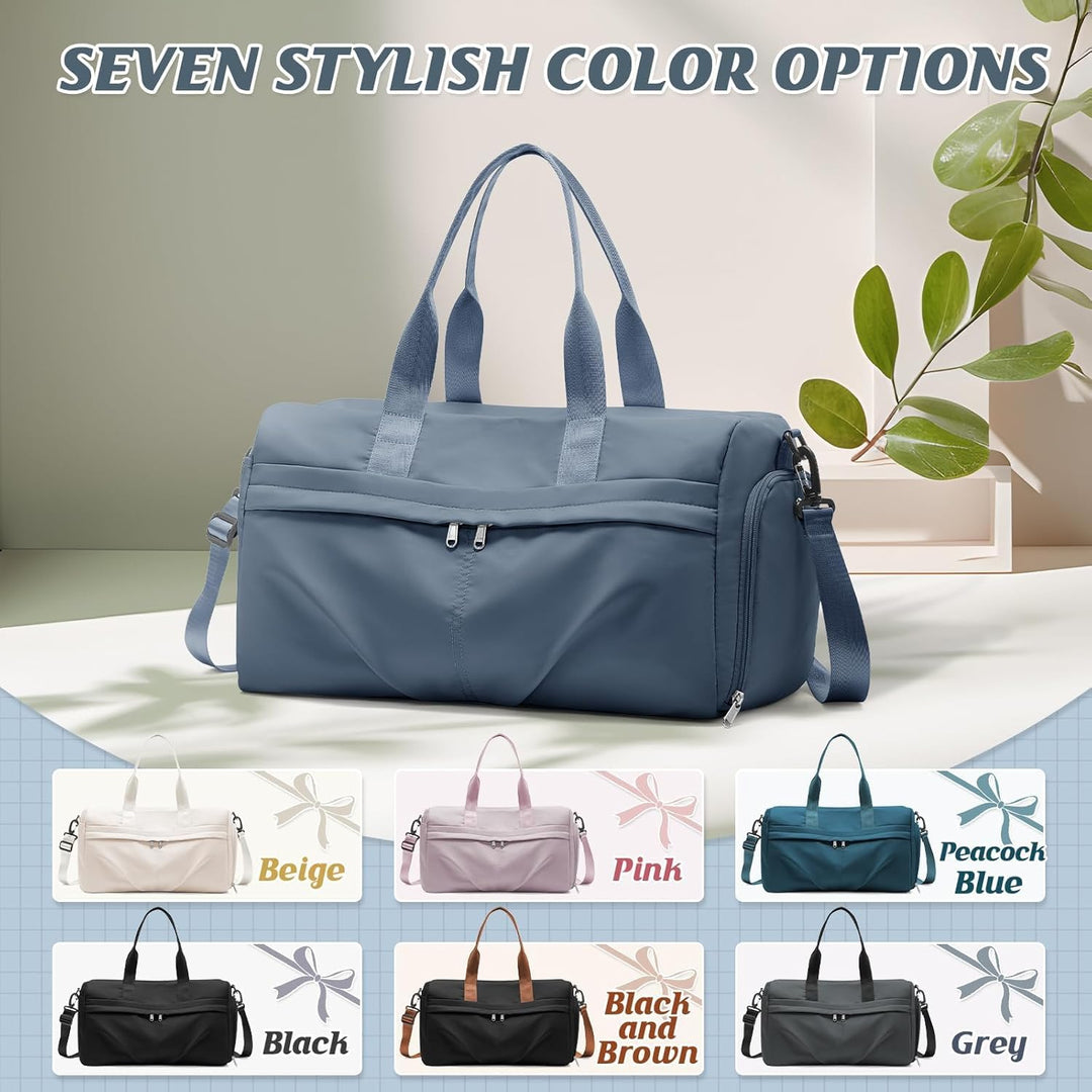 HYC00 Sport Duffel Bag Damen Sporttasche mit Schuhfach Reisetasche Damen Herren Weekender Overnight