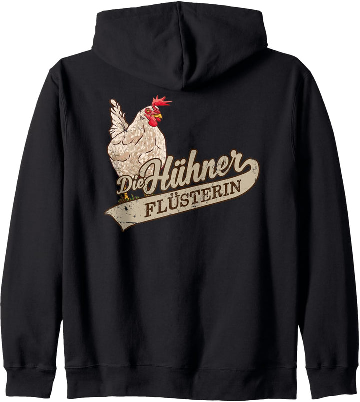Die Hühner Flüsterin – lustiges vintage Design mit Huhn Kapuzenjacke