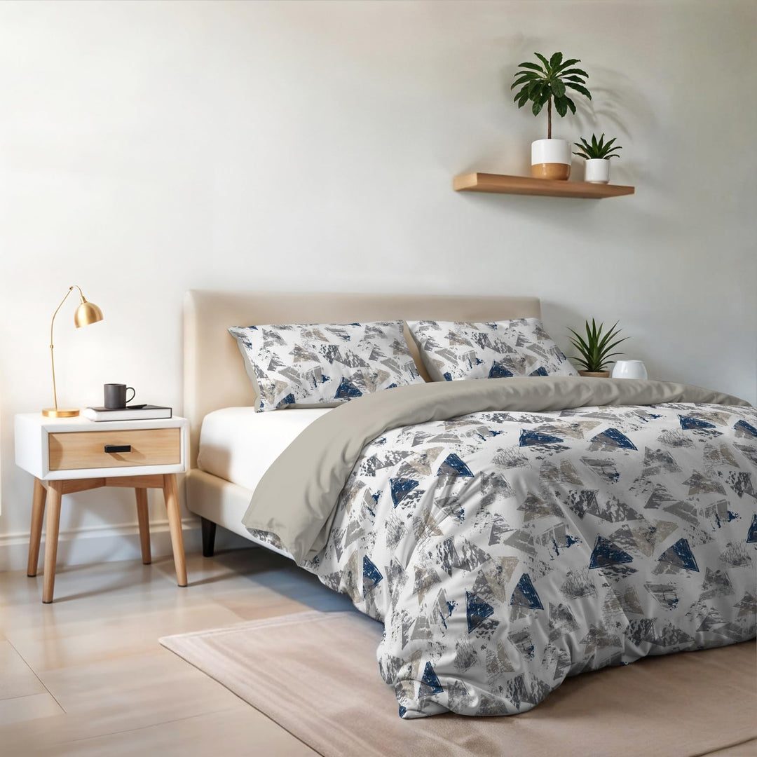 Italian Bed Linen MB Home Italy Fashion Bettbezug Set, Doppelbett, Urban Blu, Urban Blu