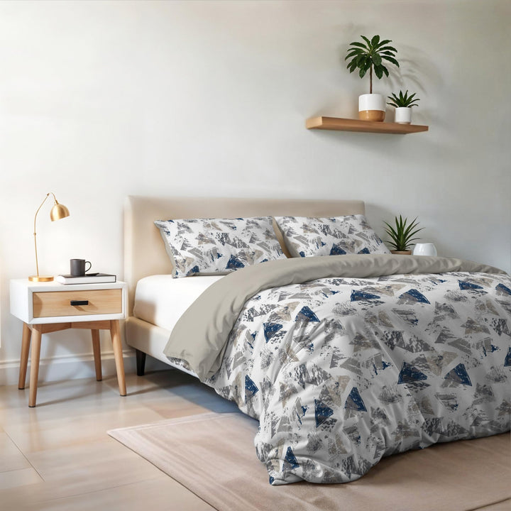 Italian Bed Linen MB Home Italy Fashion Bettbezug Set, Doppelbett, Urban Blu, Urban Blu