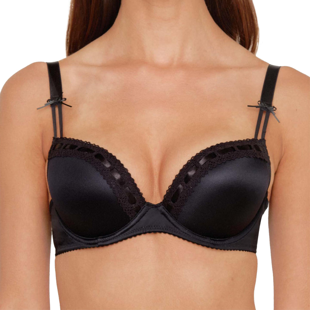 Susa Damen Dirndl 7432 Push-Up BH, Schwarz (Schwarz 004), 70A