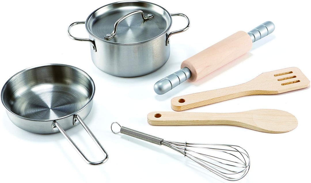 Hape E3137 - Kochset für Küchenchefs, Holzspielzeug, 2630 Jahre vor Ort Garantie Kochset für Küchenc