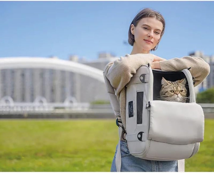 FikaGO 3-in-1 Reise-Tragetasche für Hunde und Katzen Truffle Plus – Rucksack, Schultertasche & Handg
