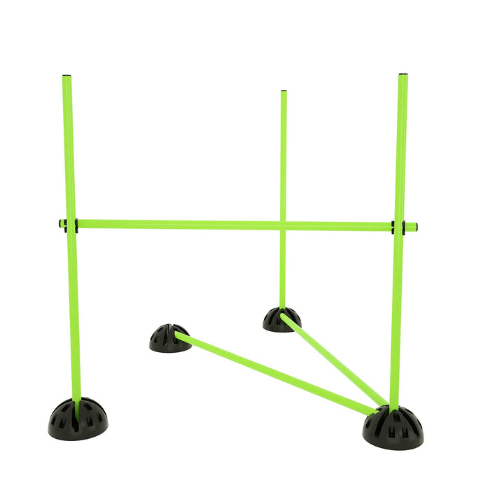 HENGMEI Agility Grid Set Sprungstangen Set Hürdenset Trainingshilfe Training für Hürdenparcours und
