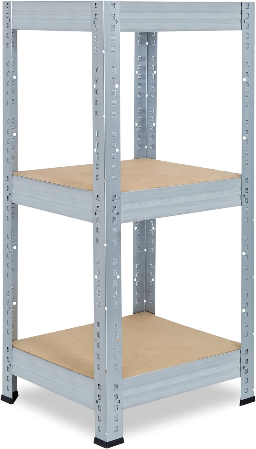 shelfplaza® 90x60x60cm Profi Schwerlastregal verzinkt/Metallregal mit 3 Böden à 200kg Tragkraft/Kell