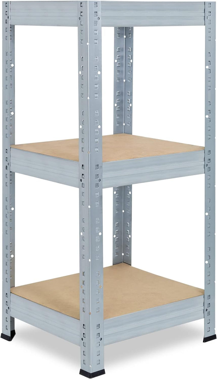 shelfplaza® 90x50x50cm Profi Schwerlastregal verzinkt/Metallregal mit 3 Böden à 200kg Tragkraft/Kell