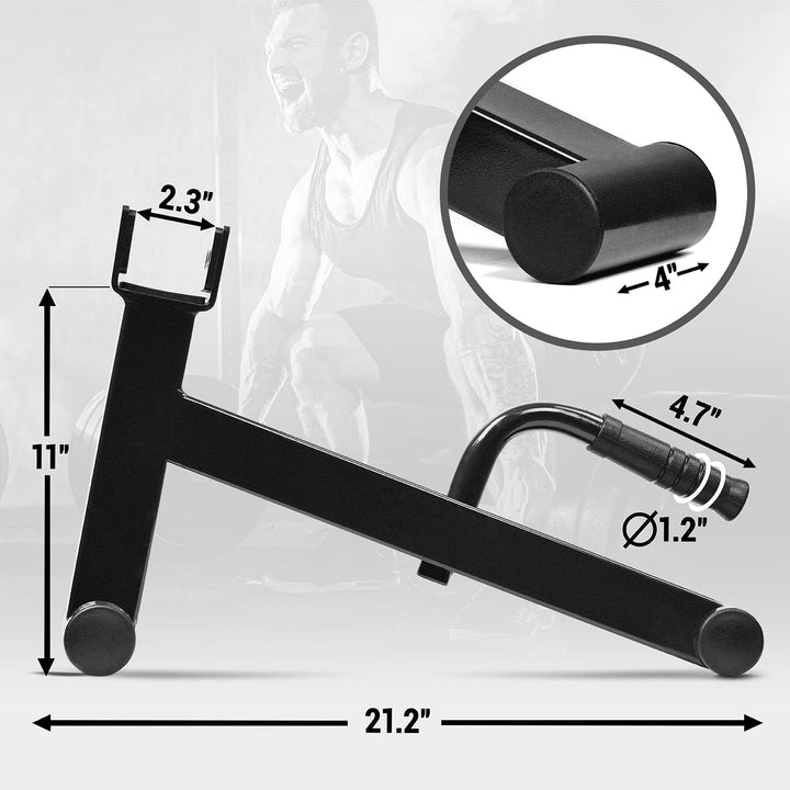 Yes4All Deadlift Jack | Kreuzheben Langhantelheber mit UHMW Protective Pad Griff für Laden und Entla
