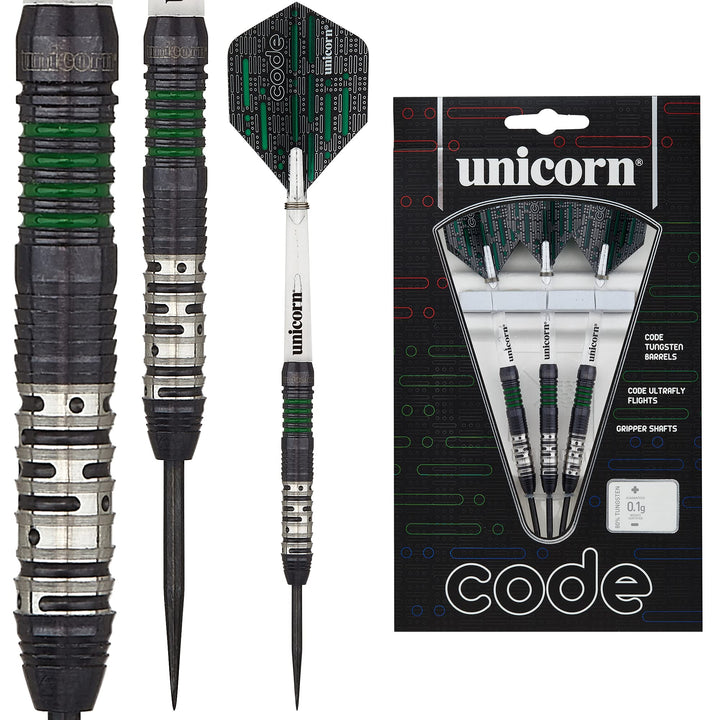 Unicorn Code Steel Dart 20g grün, 20g grün