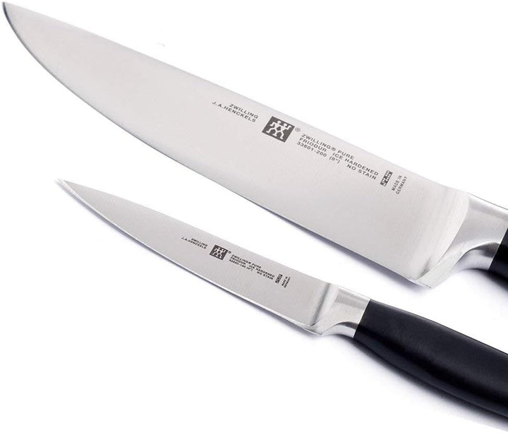 Zwilling 33620-004-0 Pure Messerset, 2-tlg., Rostfreier Spezialstahl, Zwilling Sonderschmelze, Kunst