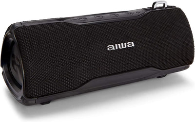 AIWA BST-500BK: Stereo-Bluetooth-Lautsprecher, TWS, tragbar, Schwarz, geeignet für Android oder iPho