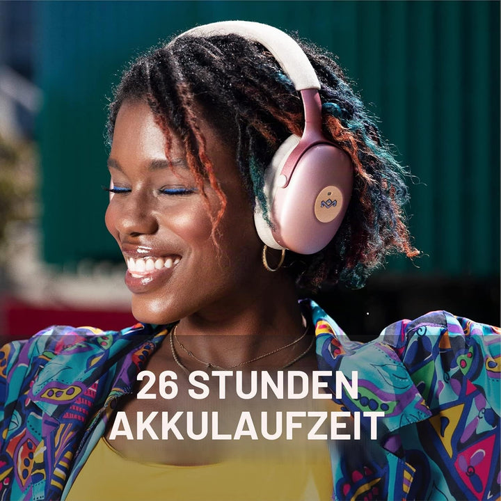 Marley House of Positive Vibration XL ANC Over Ear Noise Cancelling Kopfhörer kabellos Bluetooth - B