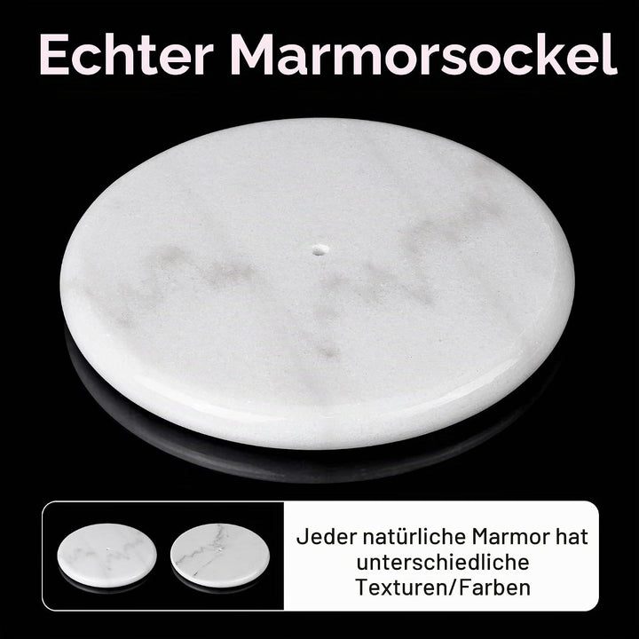 KES Toilettenpapierhalter Stehend Schwarz Matt Klopapierhalter Marmor Klorollenhalter Edelstahl SUS3
