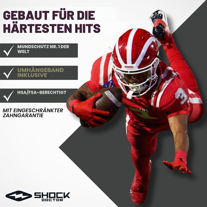 Shock Doctor Nano Double Mundschutz Double Zahnschutz Weiss, Double Zahnschutz Weiss