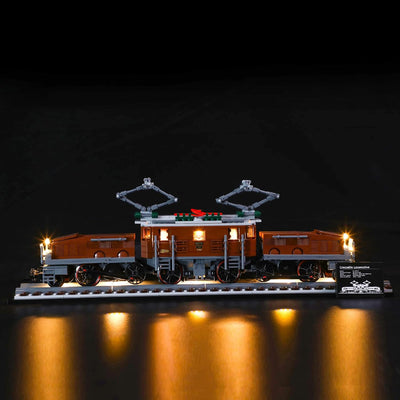 GEAMENT LED Licht-Set Kompatibel mit Lego Crocodile Locomotive - Beleuchtungsset für Creator 10277 B