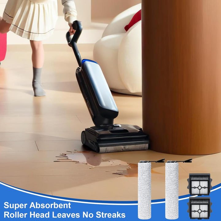 Ersatzbürstenrolle und HEPA-Filter passend für Tineco Floor One S7 Stretch Ultra/S7 Artist/S7 Master