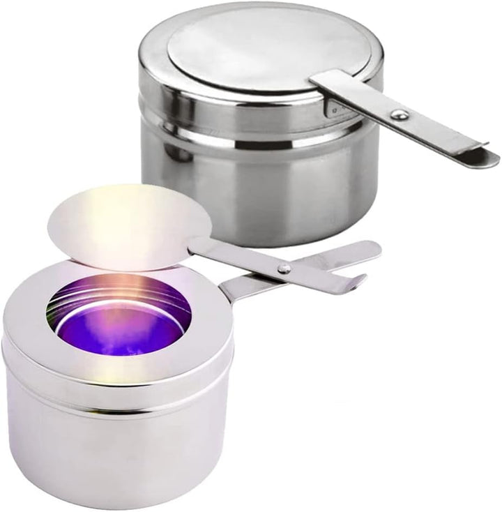 Yardwe Brennstoffhalter aus Edelstahl, 2 Stück, Brennstoffhalter für Chafing Dish Chafing Cafing Hea