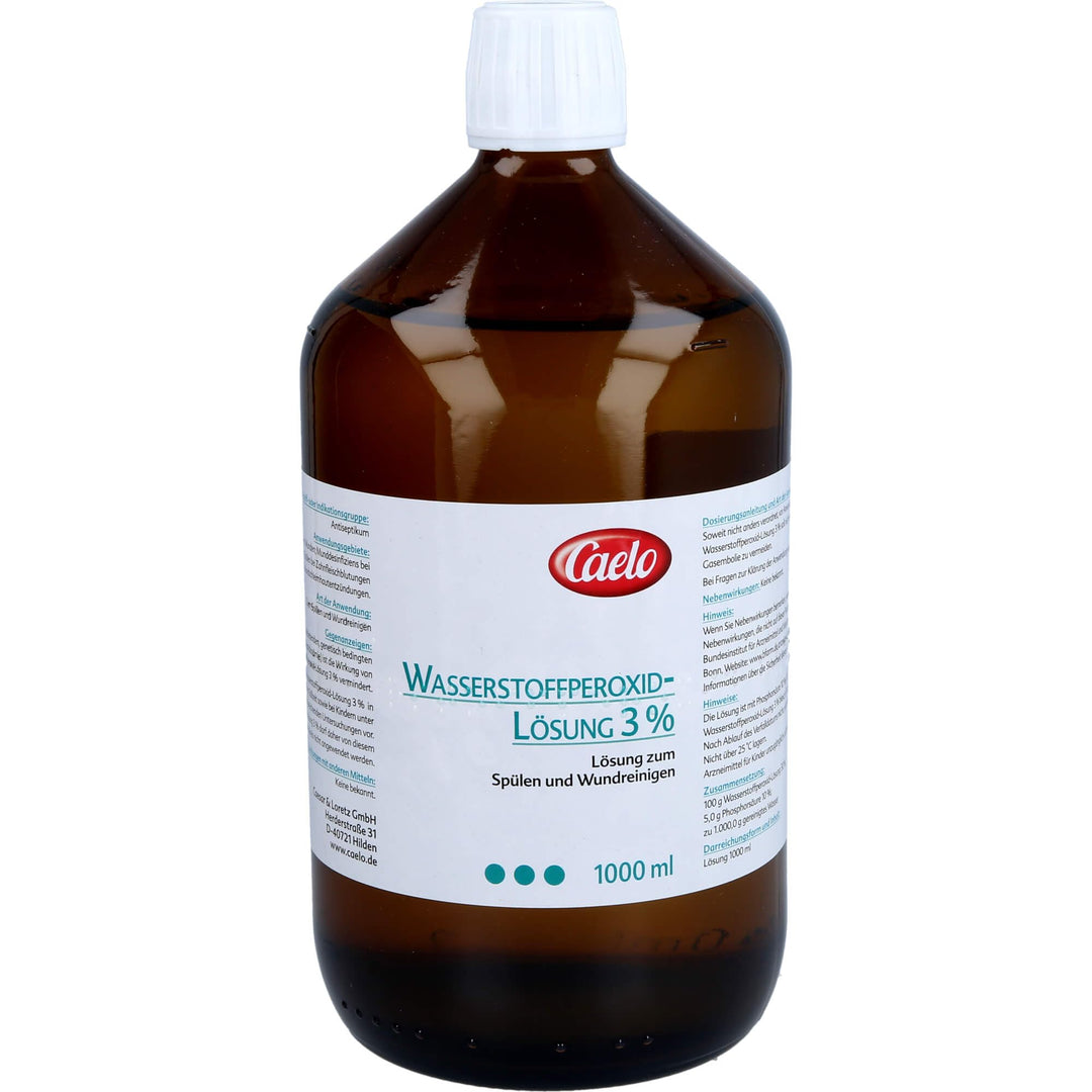WASSERSTOFFPEROXID 3% Caelo Lsg.Standard Zul. 1000 ml