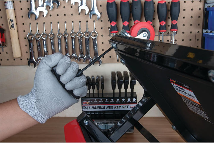 PERFORMANCE TOOL SAE T-Griff Innensechskantschlüsselsatz 10-teilig W80274 10pc SAE T-Handle Hex Key