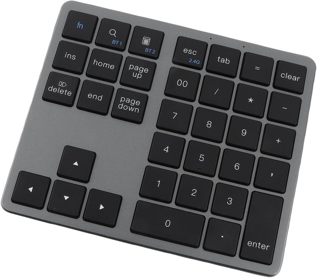 Bewinner Kabelloser Nummernblock mit 35 Tasten, Kabelloser Nummernblock Bluetooth 5.0, Wiederaufladb