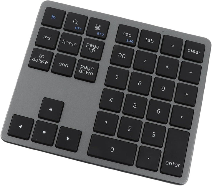 Bewinner Kabelloser Nummernblock mit 35 Tasten, Kabelloser Nummernblock Bluetooth 5.0, Wiederaufladb