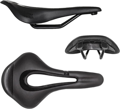 GORIX GX-NUROSU, kurzer Sattelsitz, kurze Nase, leicht, MTB Schwarz, Schwarz