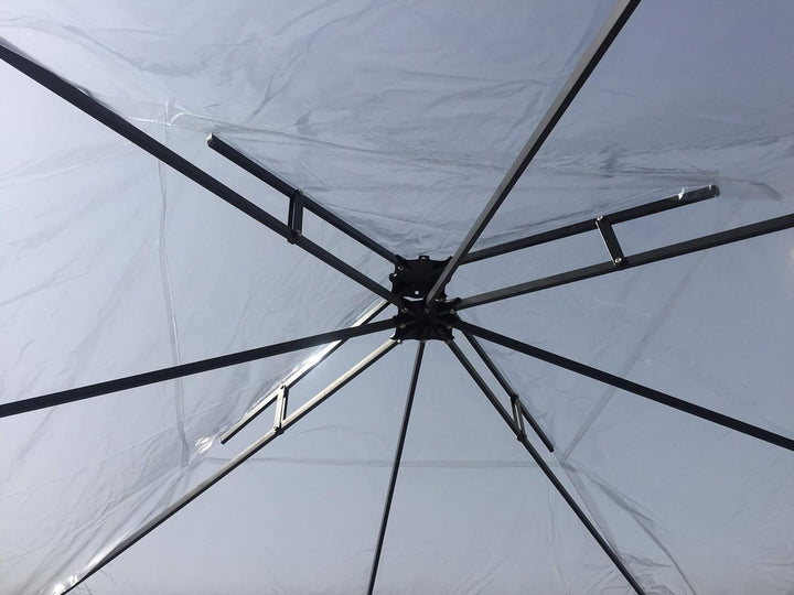 QUICK STAR Pavillon Schutzhaube 3x3m für DOPPELDACH Wasserdicht Transparent 3 x 3 m für Doppeldach,