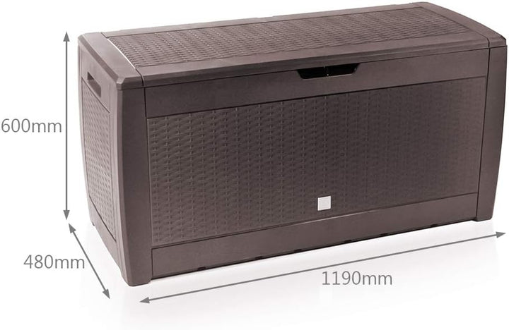 VOUNOT Gartenbox Aufbewahrung Wasserdicht 310 Liter, Aufbewahrungsbox Garten, Auflagenbox Gross, Kis
