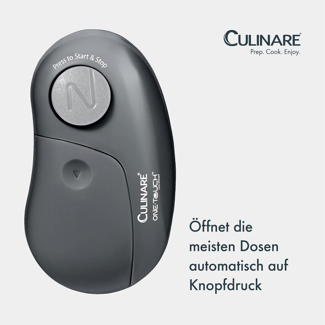 Culinare C240105 Automatischer Dosenöffner, Plastic, Grau, Grau