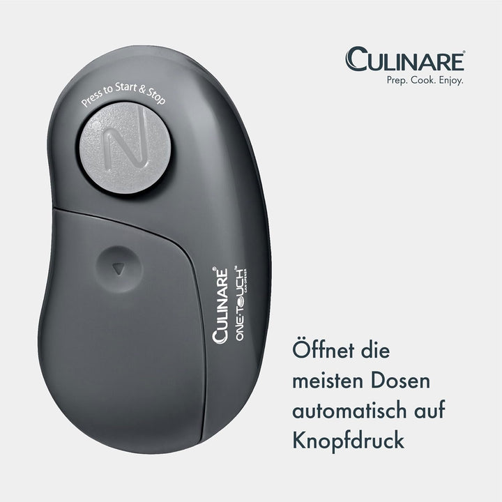 Culinare C240105 Automatischer Dosenöffner, Plastic, Grau, Grau