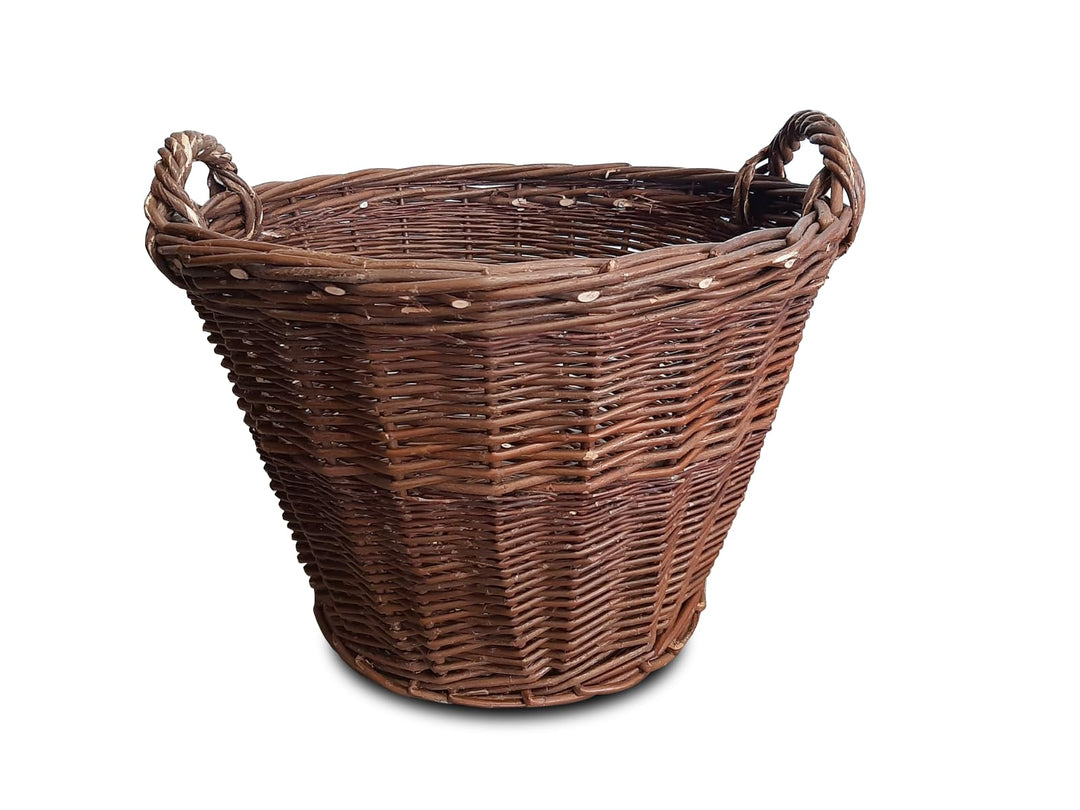 Ø 45 cm Weidenkorb mit Henkel 3 Grössen Erntekorb Kartoffelkorb Natürlicher Aufbewahrungskorb Obstko