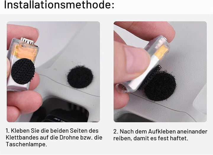 Mini 3 Pro Drohnen-Blitzlicht, Weiss/rot/grün Blinkend, 10 Blinkmodi, Leicht, USB-Aufladung, Hakensc