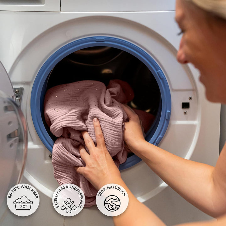 lilimaus Betthimmel Babybett mit Gold Applikation in 12 Farben [inkl. Himmelstange] - Himmel Babybet