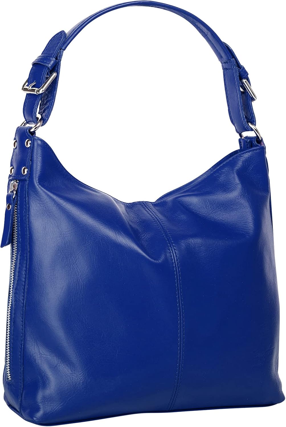 Handtasche Echt Leder Damen | Made in Italy, elegante Schultertasche, Umhängetasche aus Leder | 0175