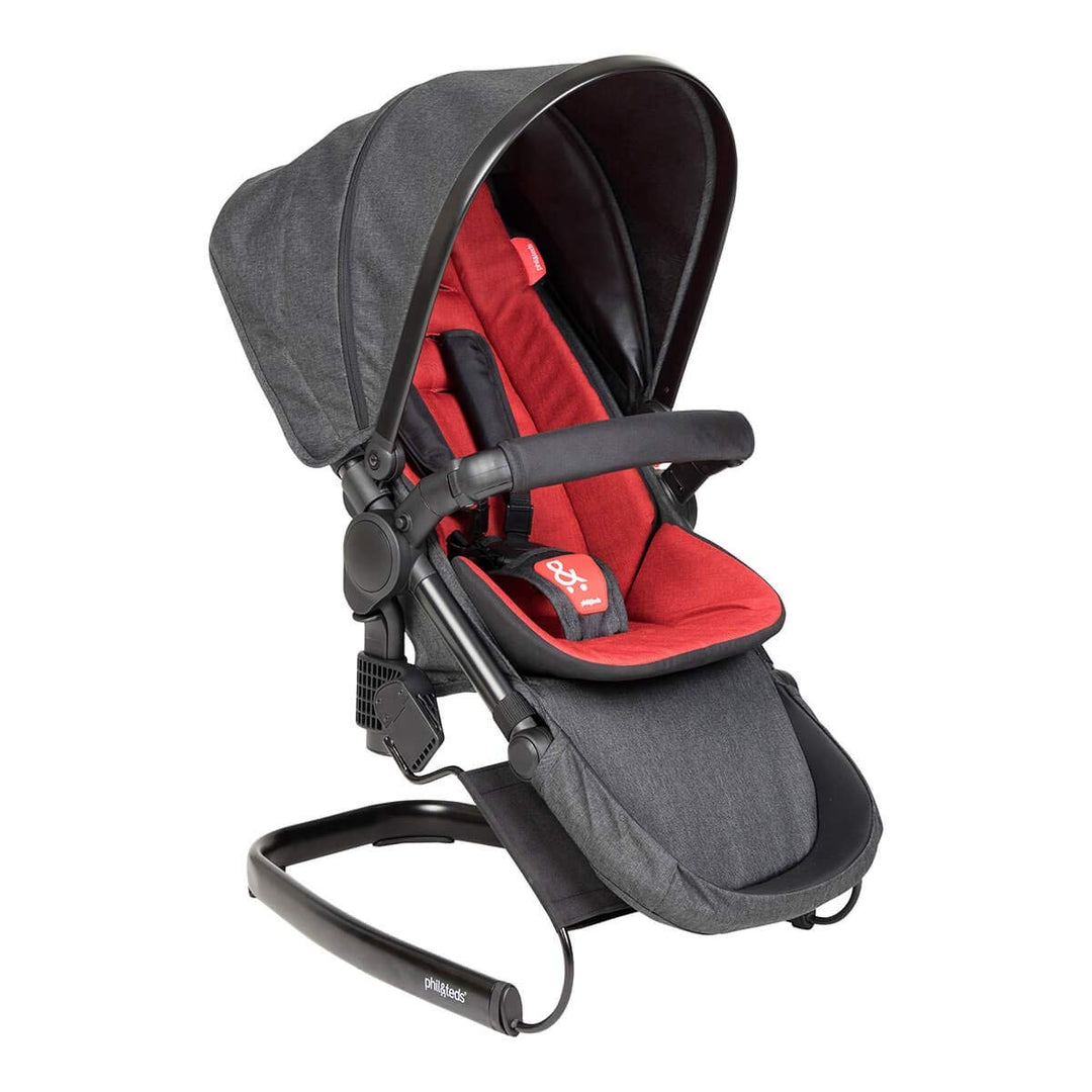 Phil&teds Lazyted Wippengestell - passt für Voyager Hauptsitz, Double Kit und snug Babywanne.