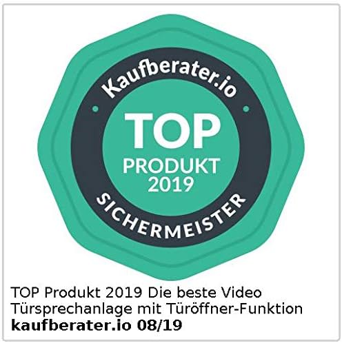 Somikon Klingel mit Türöffner: Video-Türsprechanlage mit Farbdisplay, LED-Licht & Türöffnungsfunktio