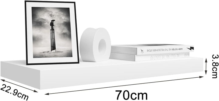 WOLTU 4X Wandregal Wandboard Bücherregal Regale für Deko Wandablagen aus MDF Holz, 4er Set Hängerega