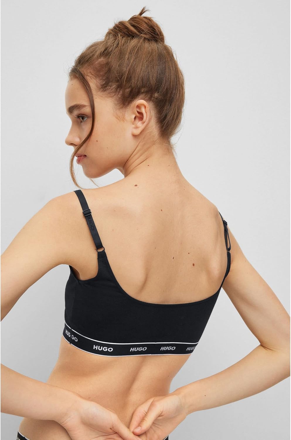 HUGO Damen Twin Stripe Bralette (2er Pack) S Black1, S Black1