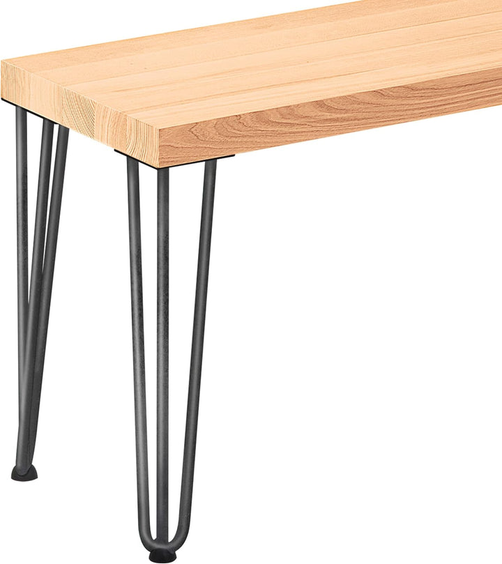 LAMO Manufaktur Hocker Beistelltisch Sitzbank 30x40x47 cm, Möbelfüsse Creative Rohstahl mit Klarlack