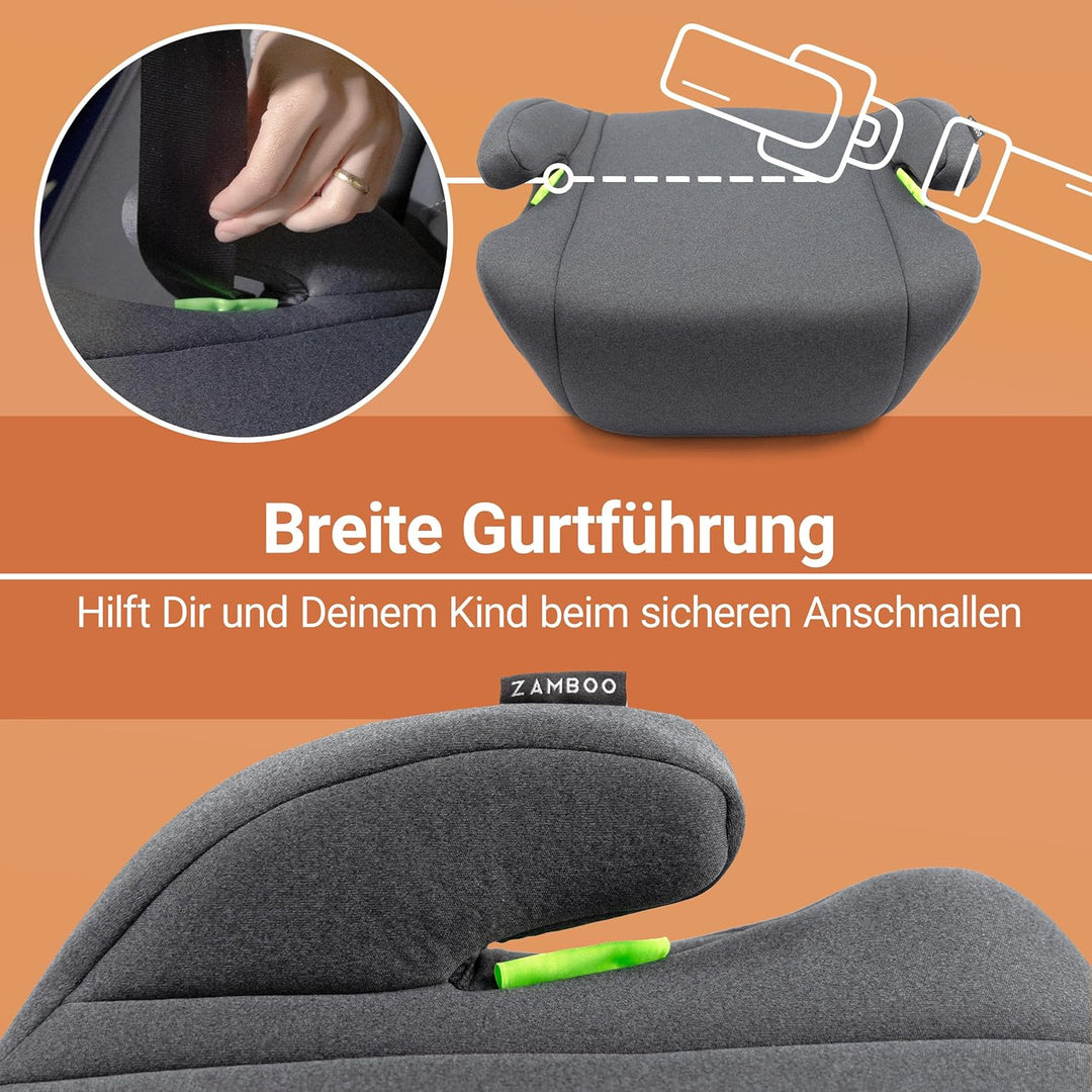 Auto Sitzerhöhung i-Size 125–150 cm | Befestigung mit 3-Punkt-Gurt, ECE R129/04 geprüft | stabile ge