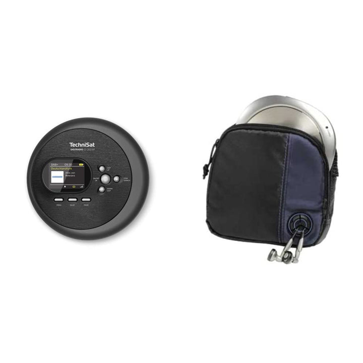 TechniSat DIGITRADIO CD 2GO BT - portabler CD-Player mit 2 Akku (Discman, mit MP3 Resume-Funktion) &