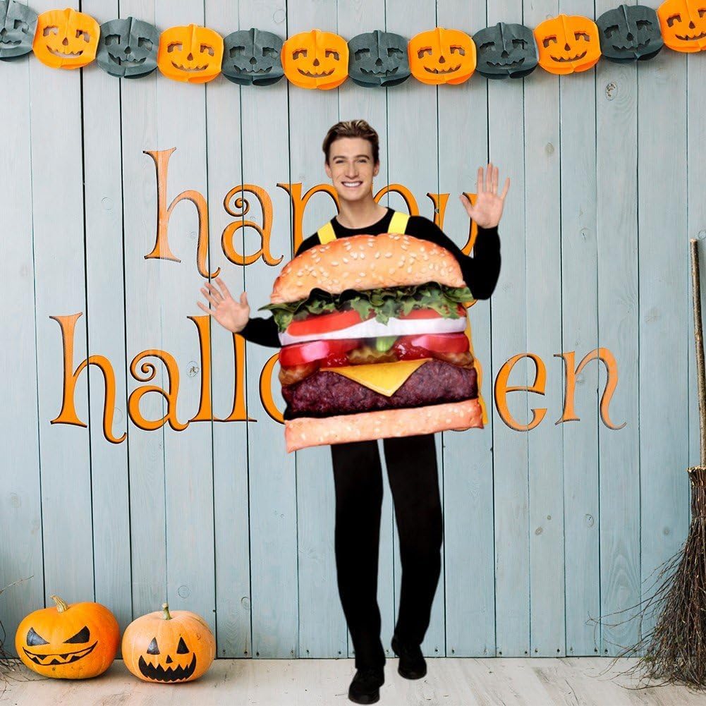 Cheeseburger-kostüm Für Erwachsene, Halloween, Cosplay-kostüm, Unisex, Cosplay-Anzug, Lustiges Burge