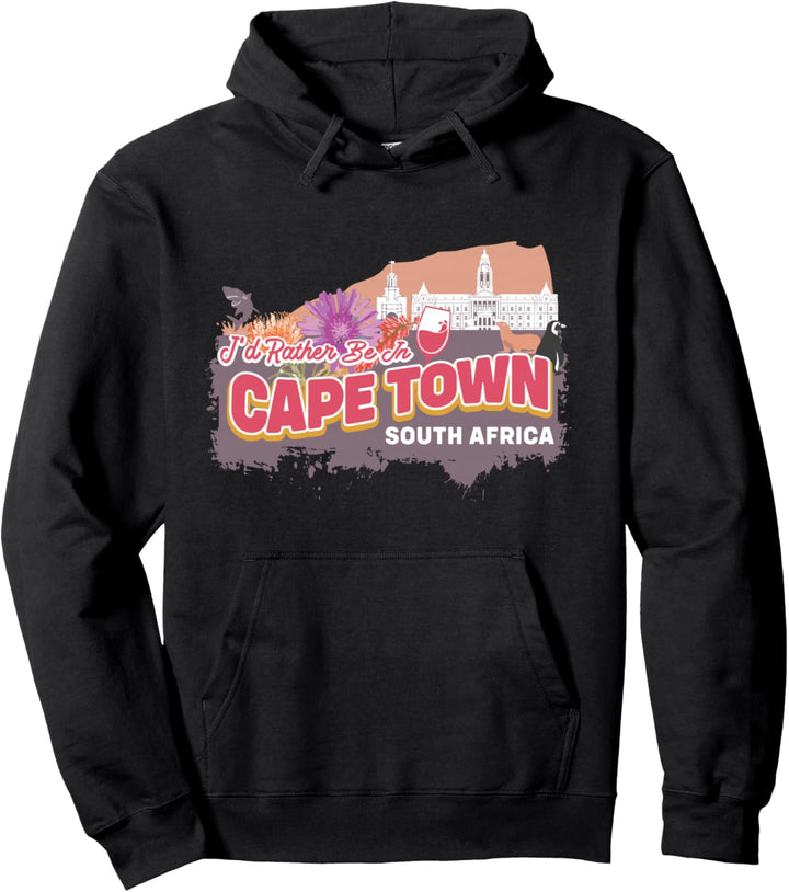 Ich wäre lieber in Kapstadt Südafrika Vintage Souvenir Pullover Hoodie