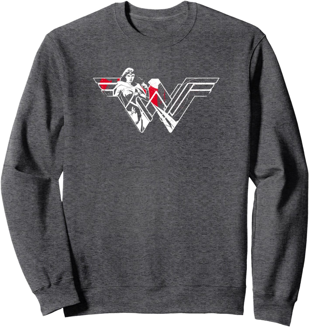 Batman v Superman Wonder Woman Splatter Logo Sweatshirt