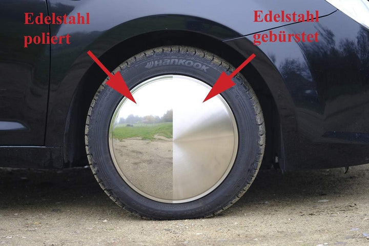 Universell passendes Radzierblendenset (2 Stück) 13 Zoll - Moon Caps für PKW, Oldtimer, Youngtimer (