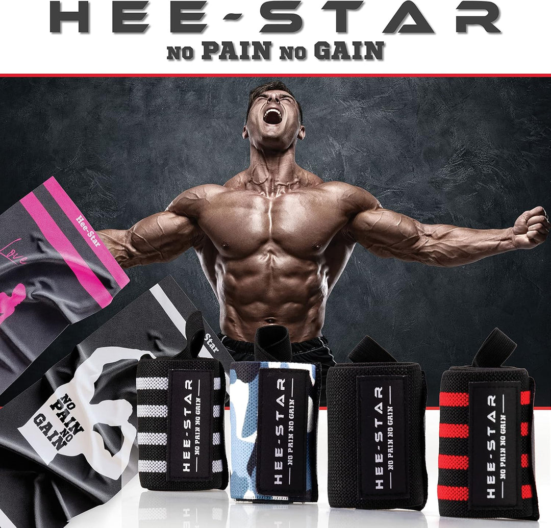 Handgelenk Bandagen Fitness - Wrist Wraps for Gym, Crossfit, Bodybuilding, Powerlifting, Calisthenic